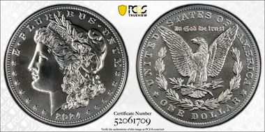 2024 $1 Morgan Dollar MS70