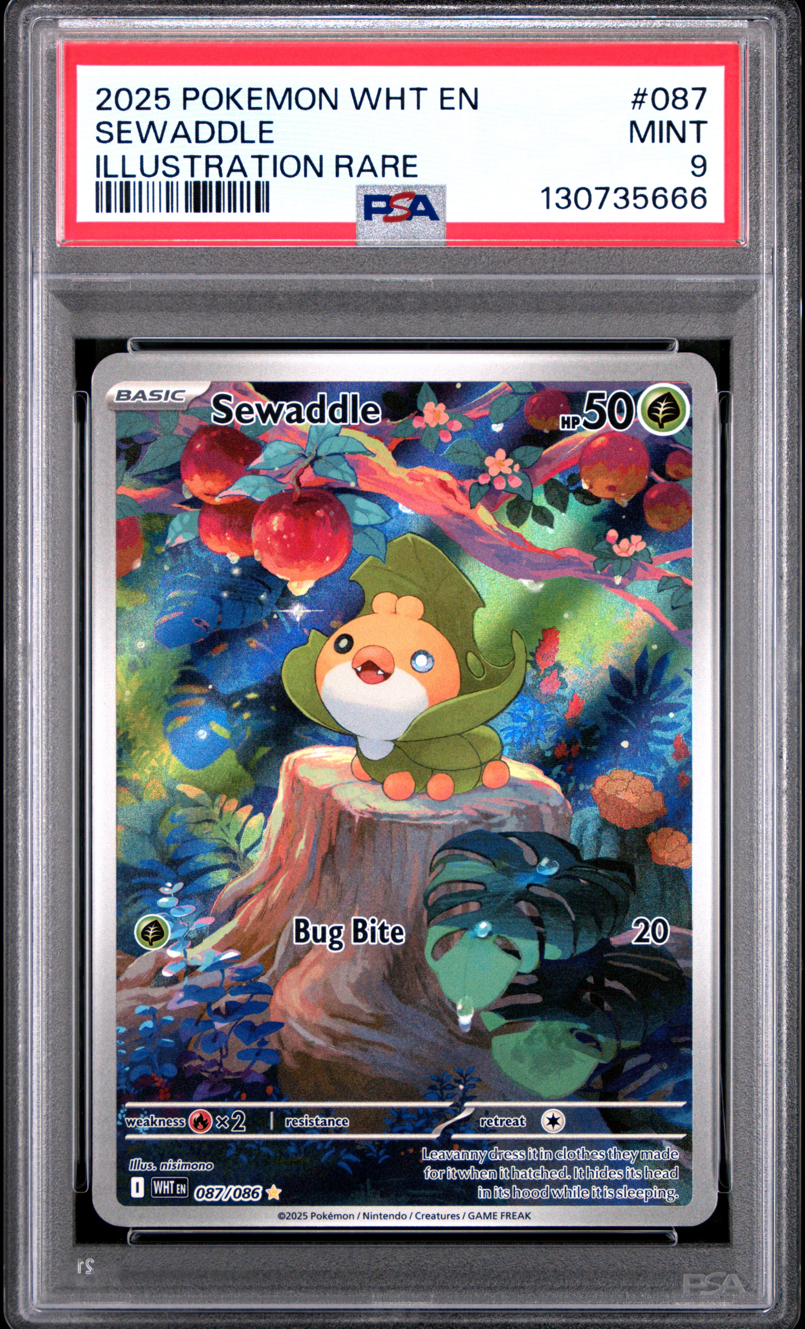 2025 #087 Sewaddle PSA 9 Wht EN-White Flare