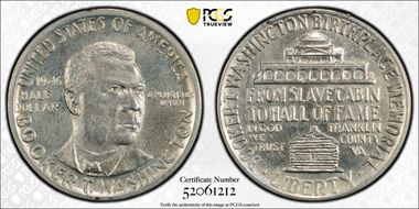 1946 50C Booker T. Washington N1