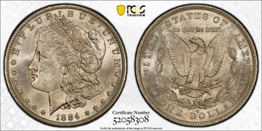 1884-O $1 MS63