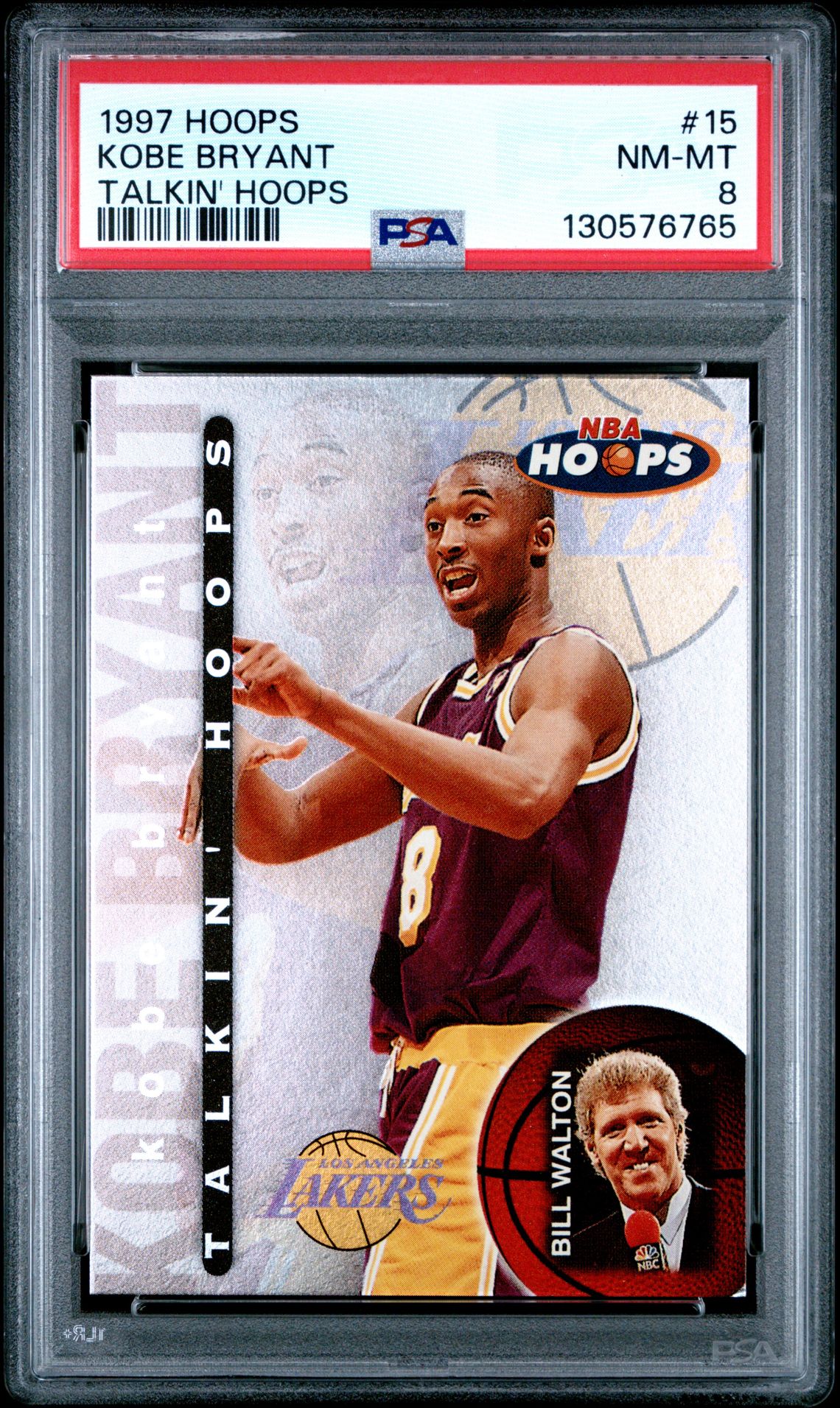 1997 Hoops Talkin' Hoops Kobe Bryant #15 (Talkin' Hoops) Nm-Mt 8 front