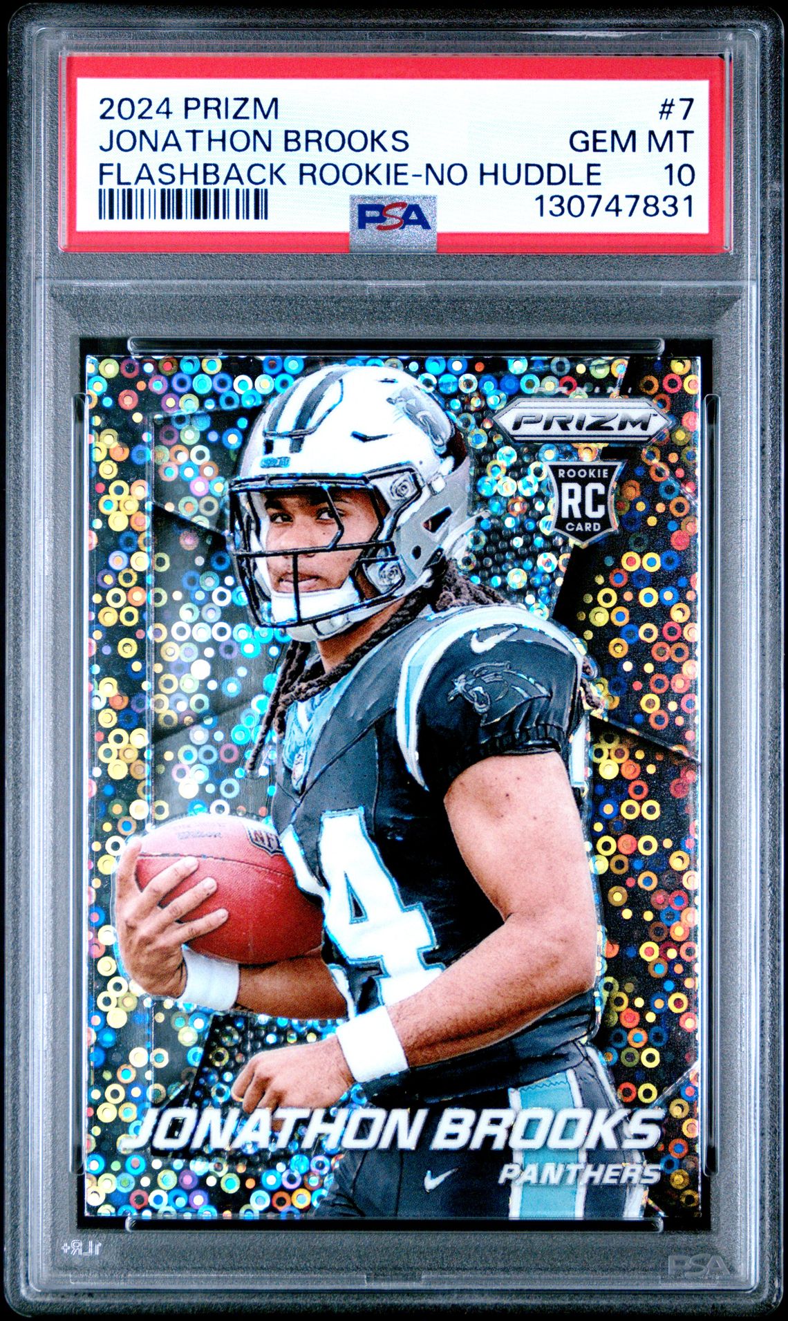 2024 Panini PANINI PRIZM PRIZM FLASHBACK ROOKIE NO HUDDLE #7 Jonathon Brooks front