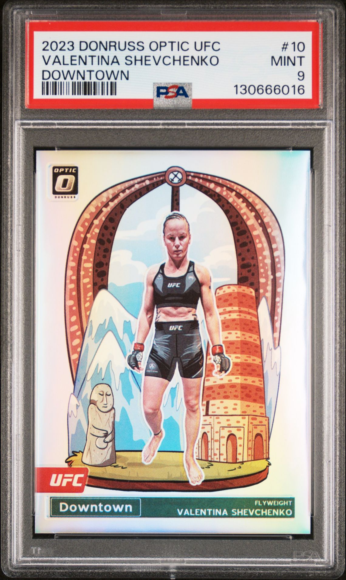 2023 Panini Donruss Optic Ufc Downtown Valentina Shevchenko #10 Mint 9 front