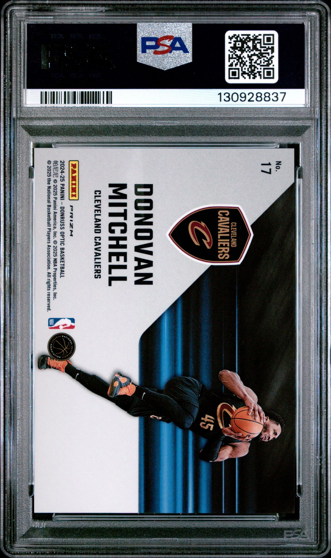 2024 Panini Donruss Optic Phazes Donovan Mitchell #17 Gem Mt 10 back