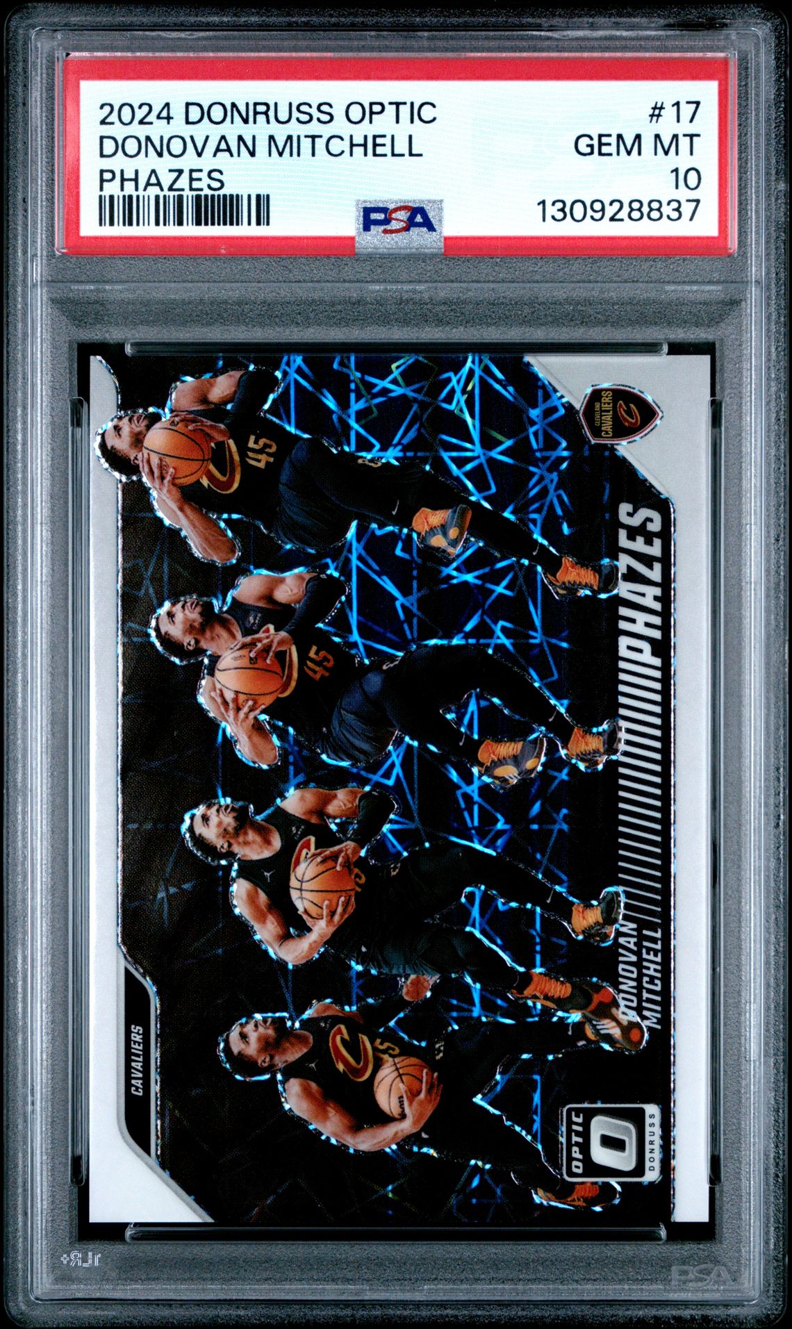 2024 Panini Donruss Optic Phazes Donovan Mitchell #17 Gem Mt 10 front