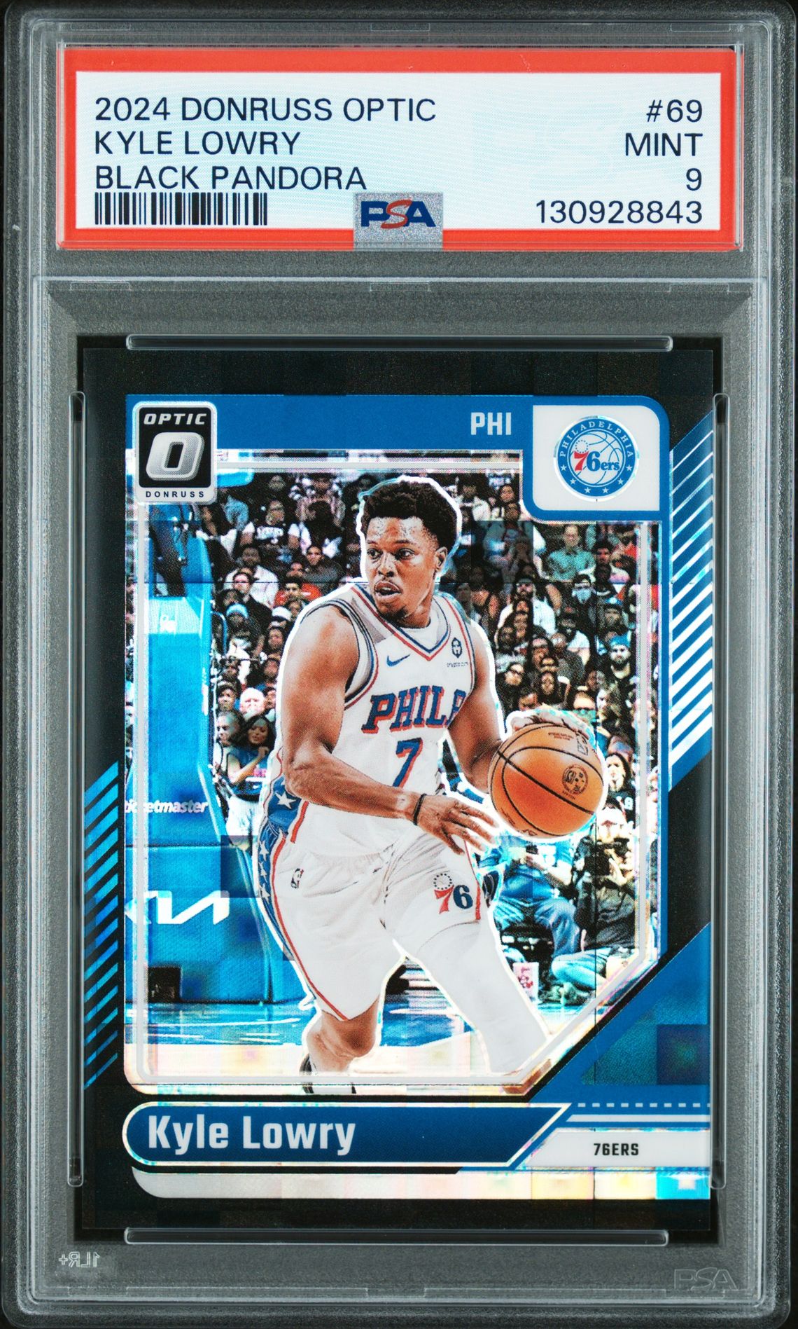 2024 Panini Donruss Optic Kyle Lowry #69 (Black Pandora) Mint 9 front