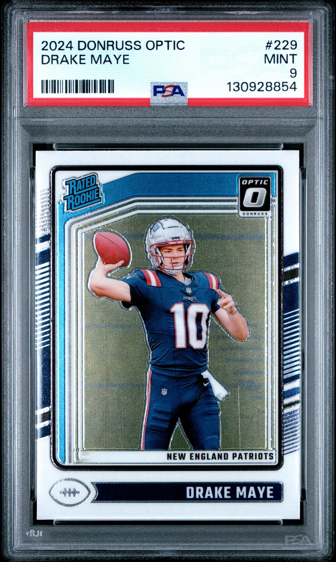 2024 Panini Donruss Optic Drake Maye #229 Mint 9 front