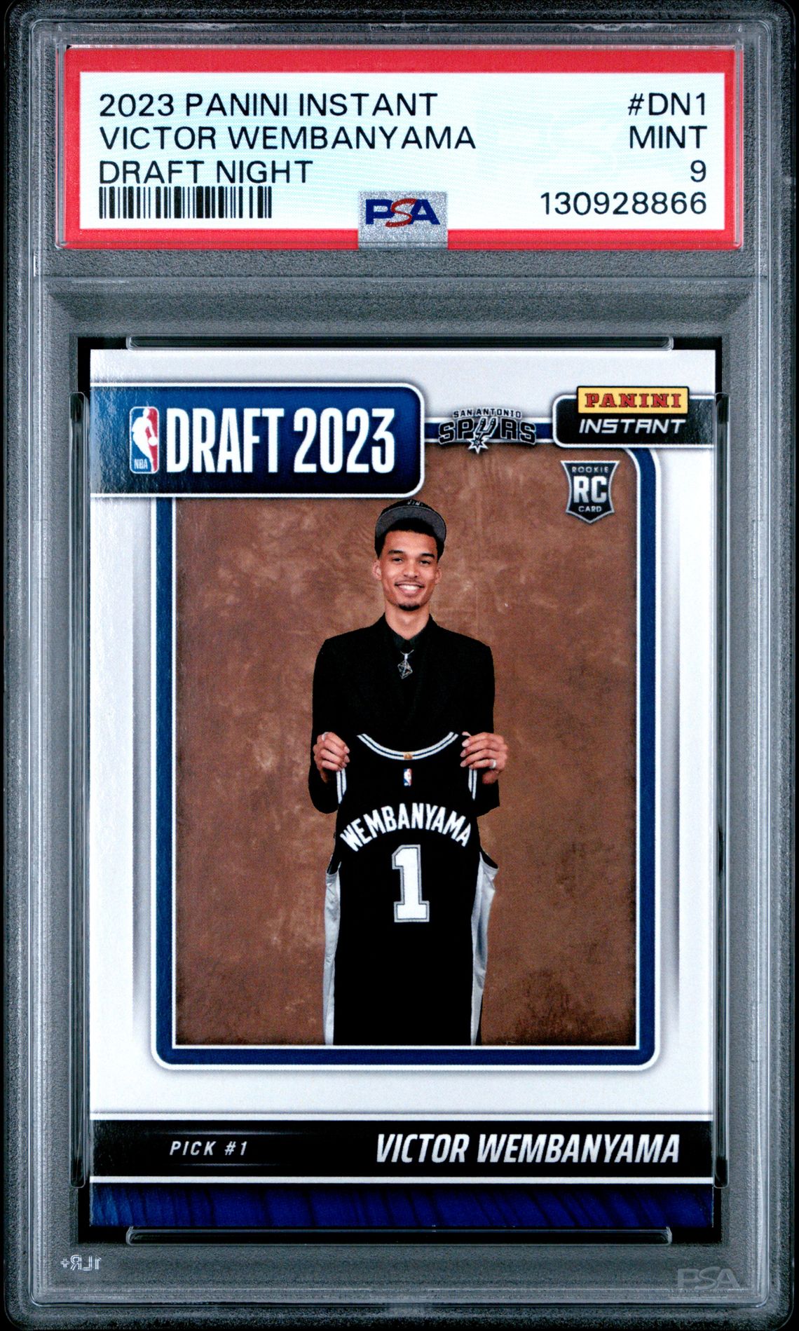 2023 Panini Instant Draft Night Victor Wembanyama #Dn1 Mint 9 front