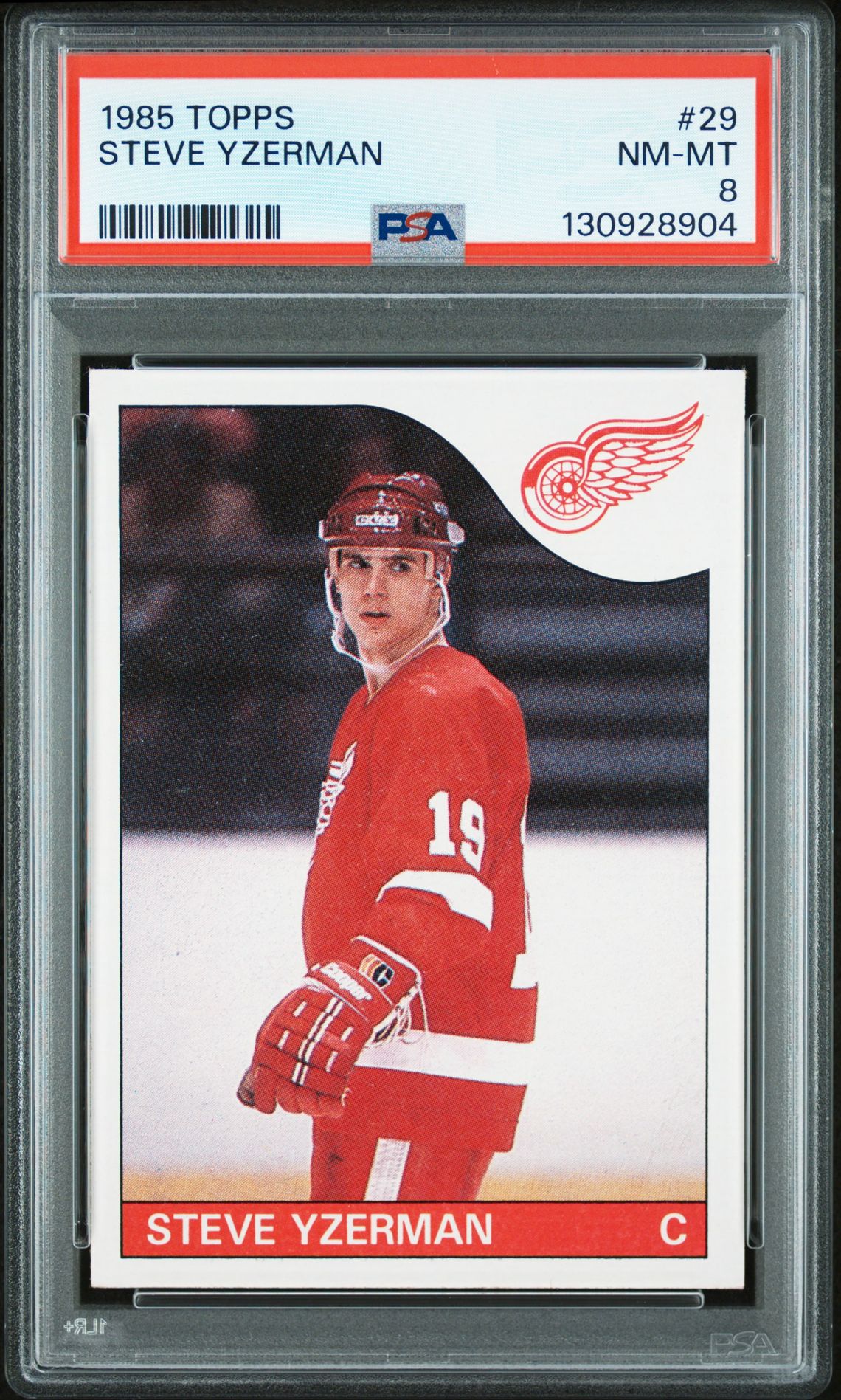 1985 Topps Steve Yzerman #29 Nm-Mt 8 front