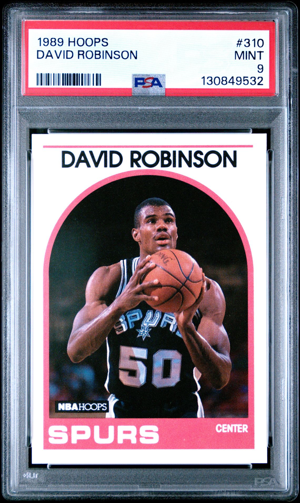 1989 Hoops David Robinson #310 Mint 9 front
