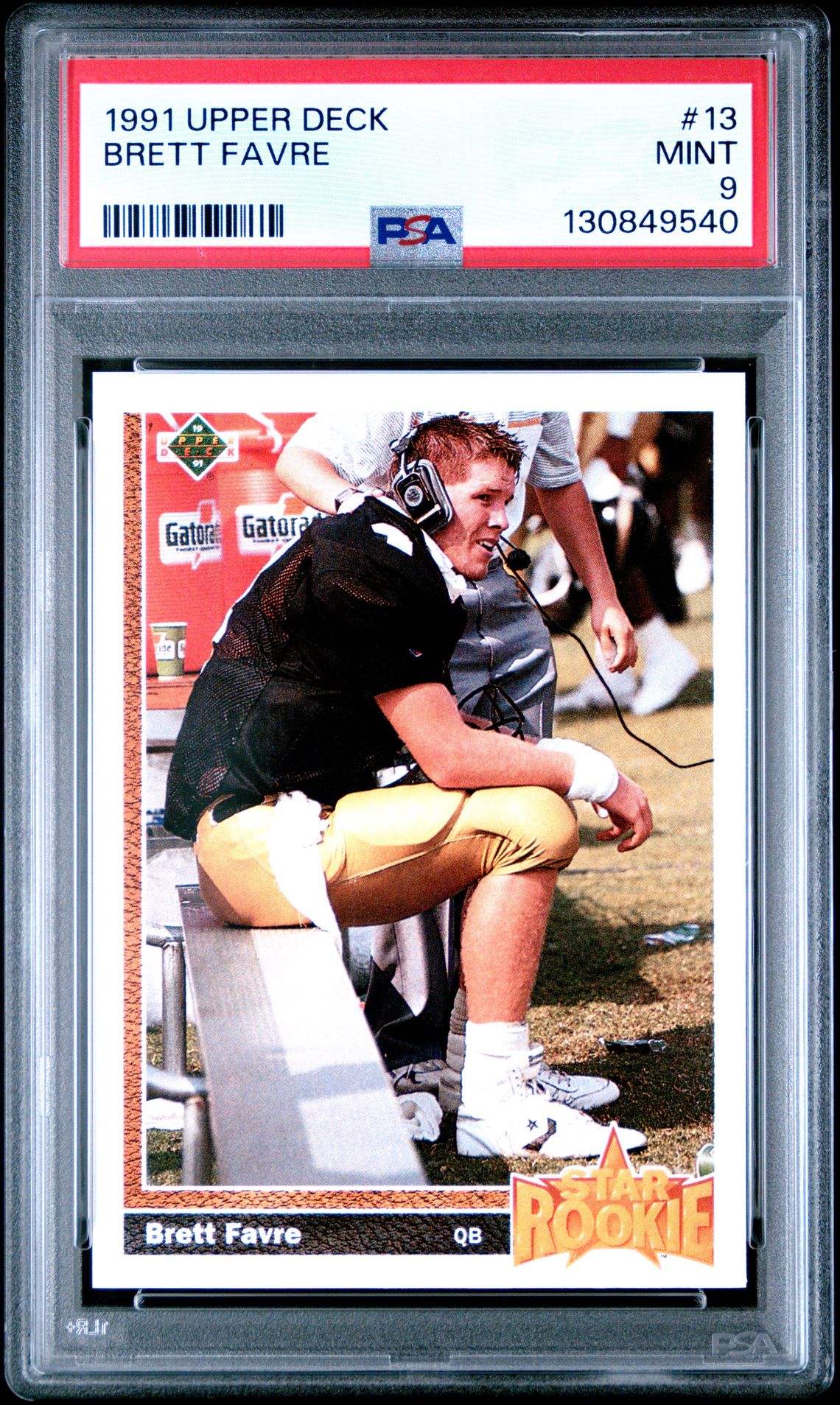 1991 Upper Deck Brett Favre #13 Mint 9 front