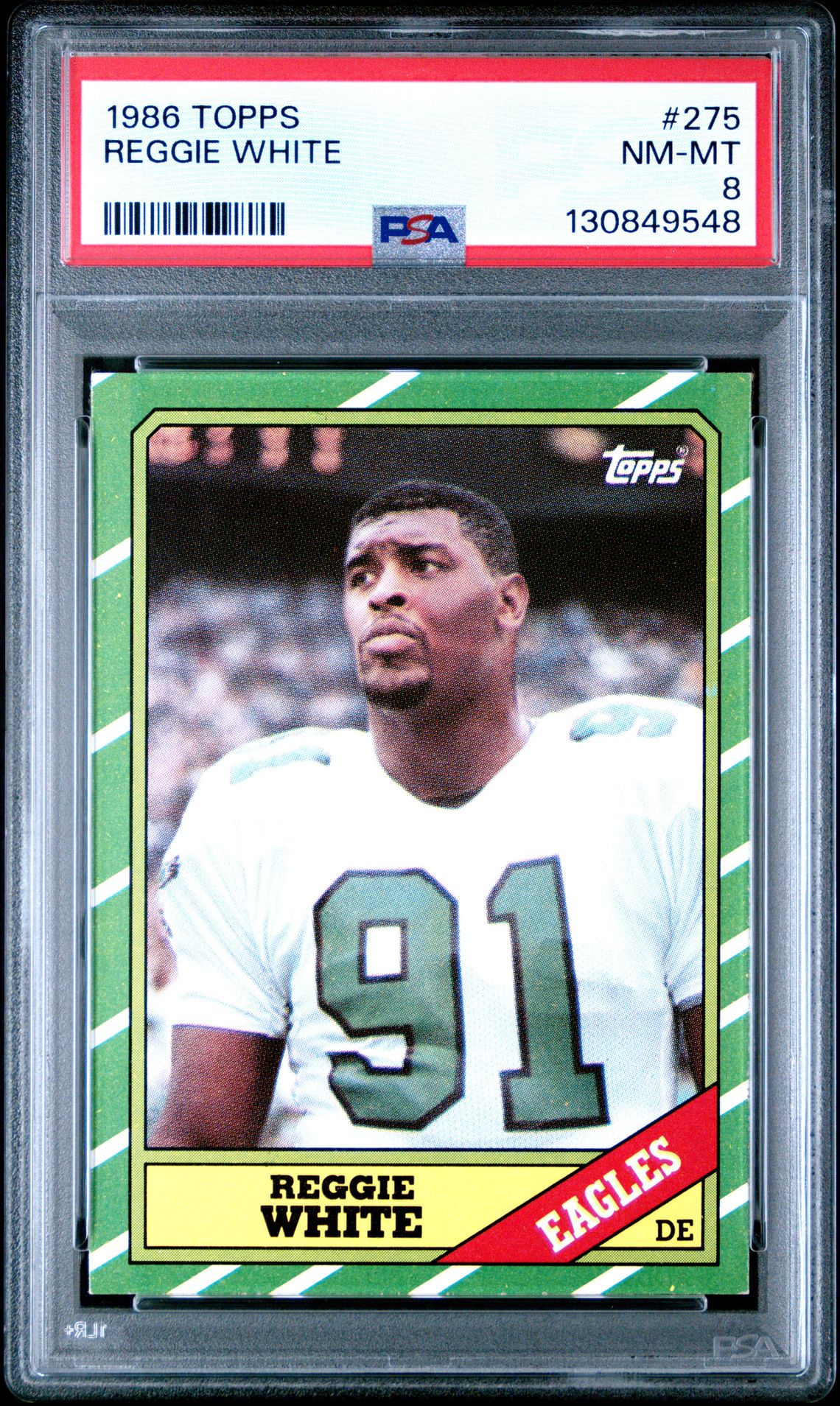 1986 Topps Reggie White #275 Nm-Mt 8 front