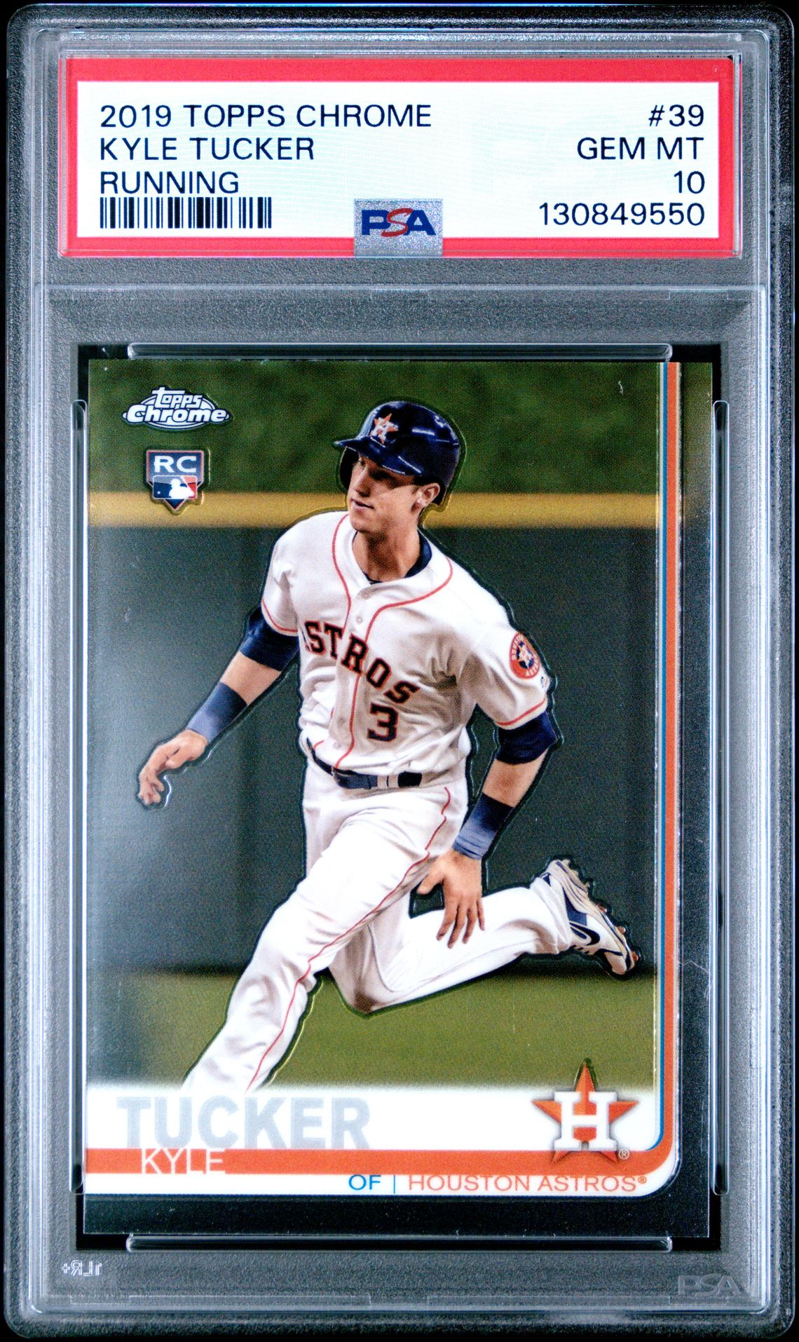 2019 Topps Chrome Kyle Tucker #39 (Running) Gem Mt 10 front
