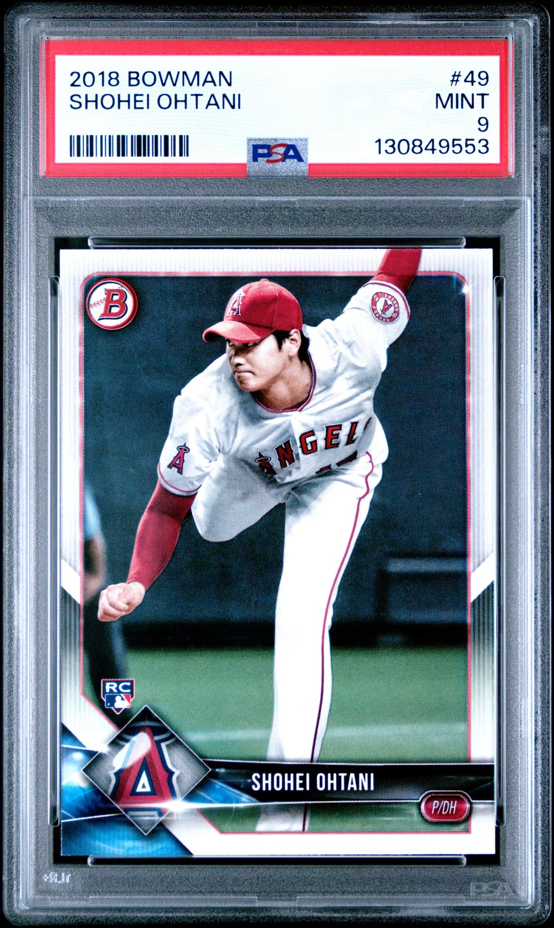 2018 Bowman Shohei Ohtani #49 Mint 9 front