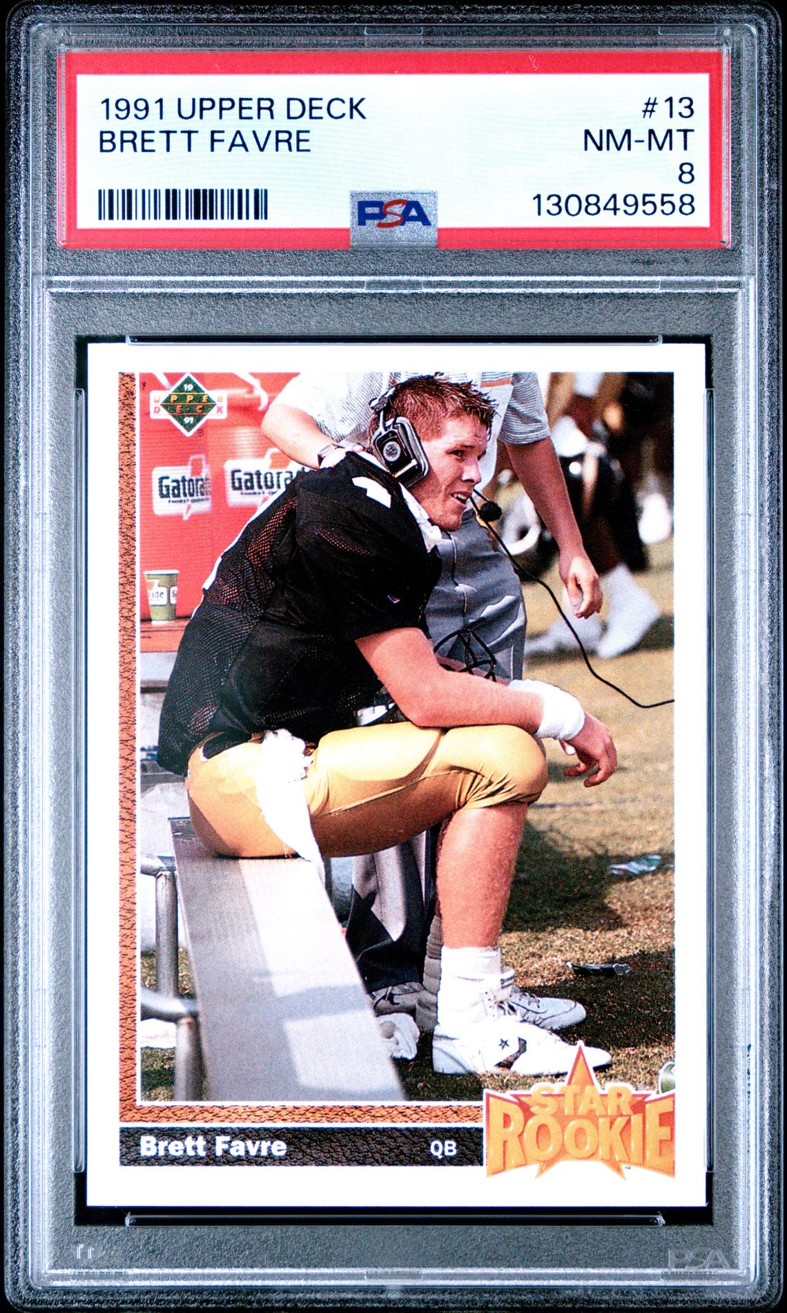 1991 Upper Deck Brett Favre #13 Nm-Mt 8 front