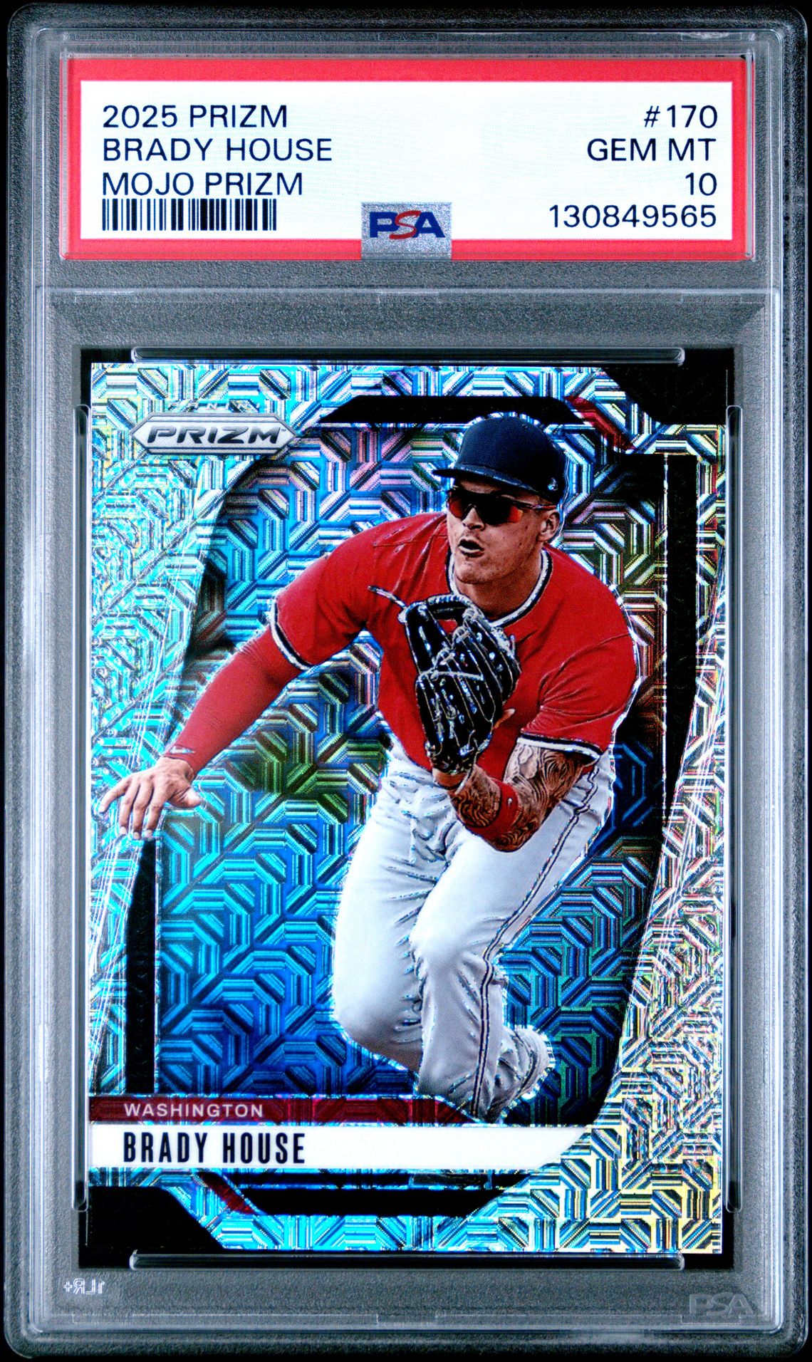 2025 Panini Prizm Brady House #170 (Mojo Prizm) Gem Mt 10 front