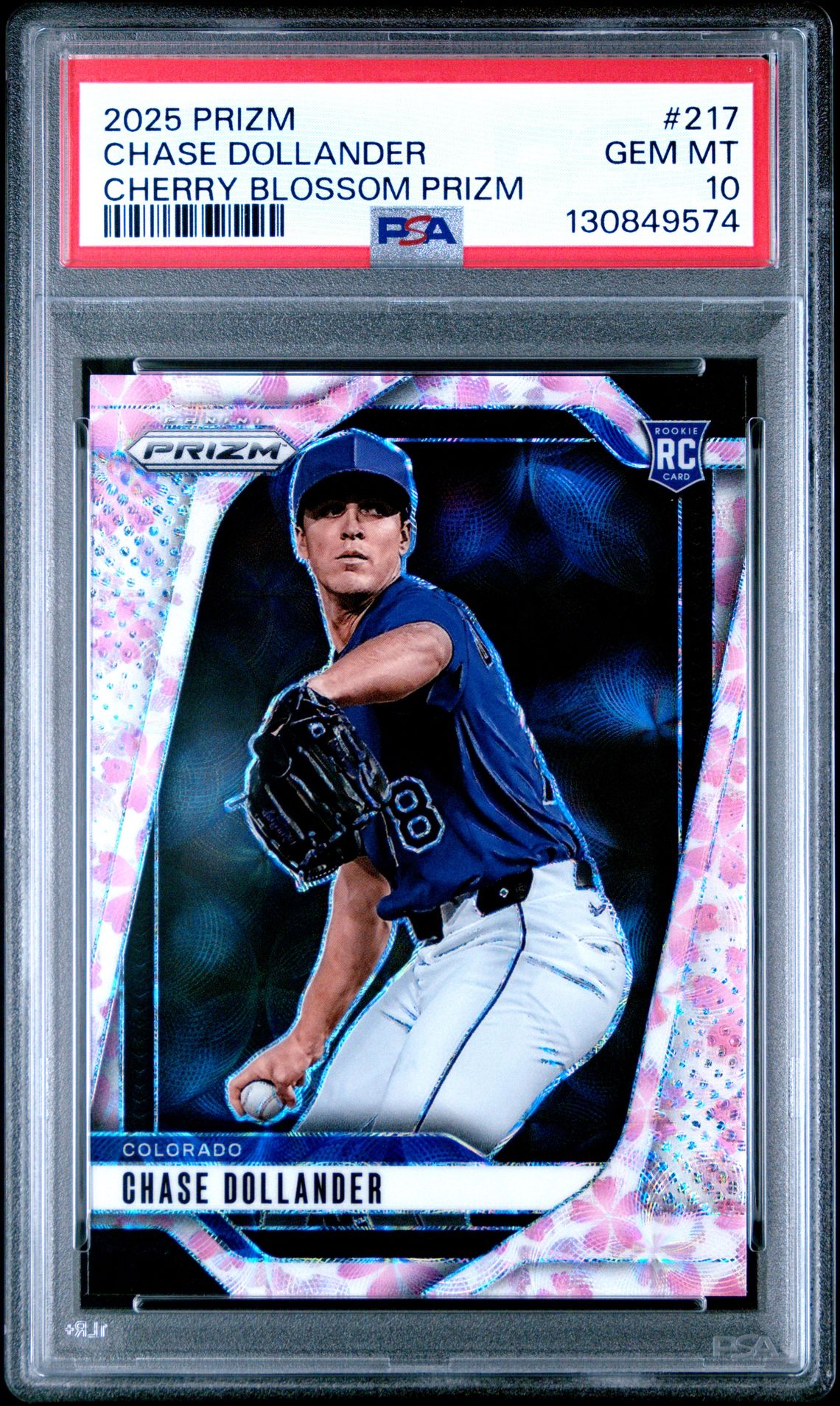 2025 Panini Prizm Chase Dollander #217 (Cherry Blossom Prizm) Gem Mt 10 front