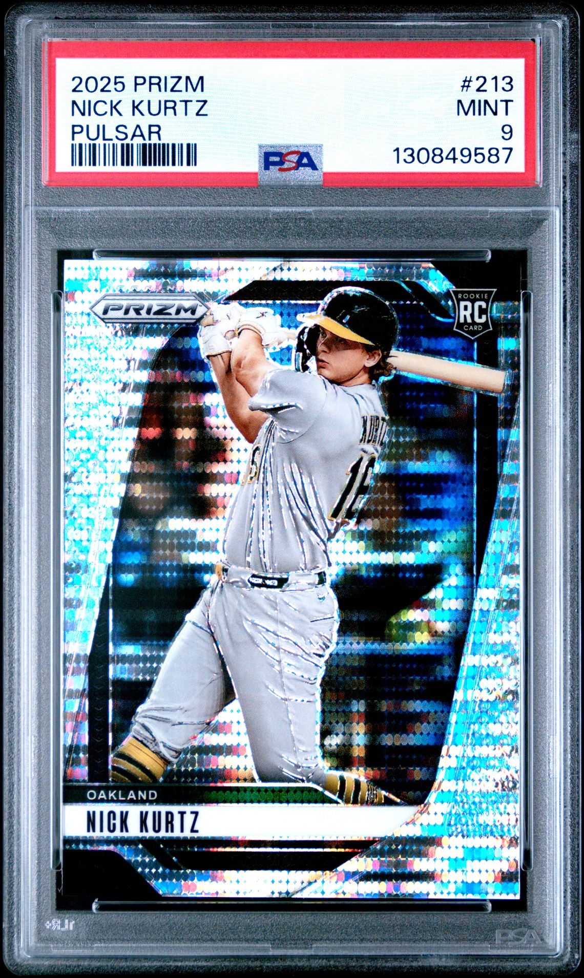 2025 Panini Prizm Nick Kurtz #213 (Pulsar) Mint 9 front