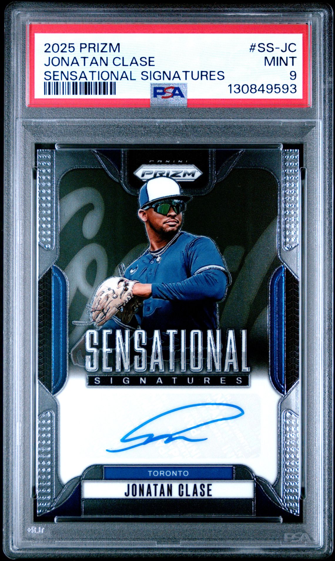 2025 Panini Prizm Sensational Signatures Jonatan Clase #Ss-Jc Mint 9 front