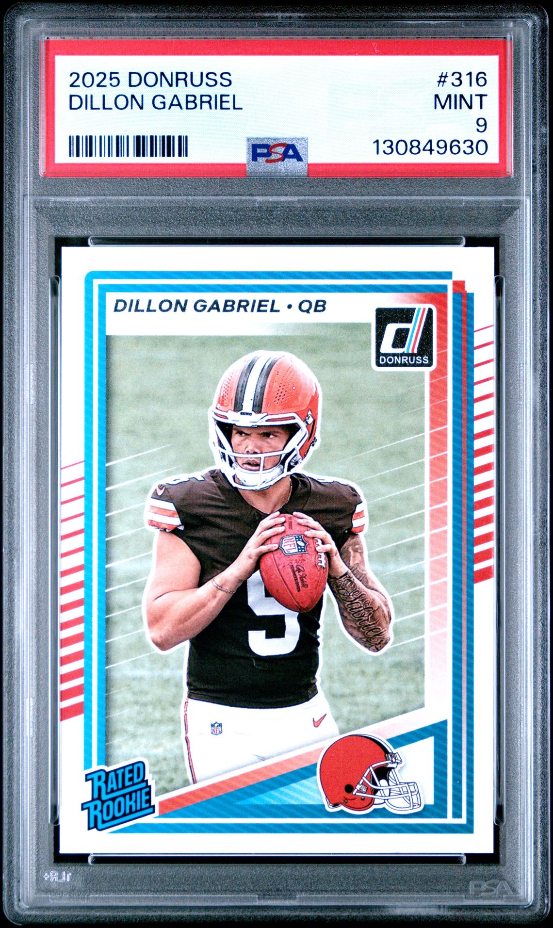 2025 Panini Donruss Dillon Gabriel #316 Mint 9 front