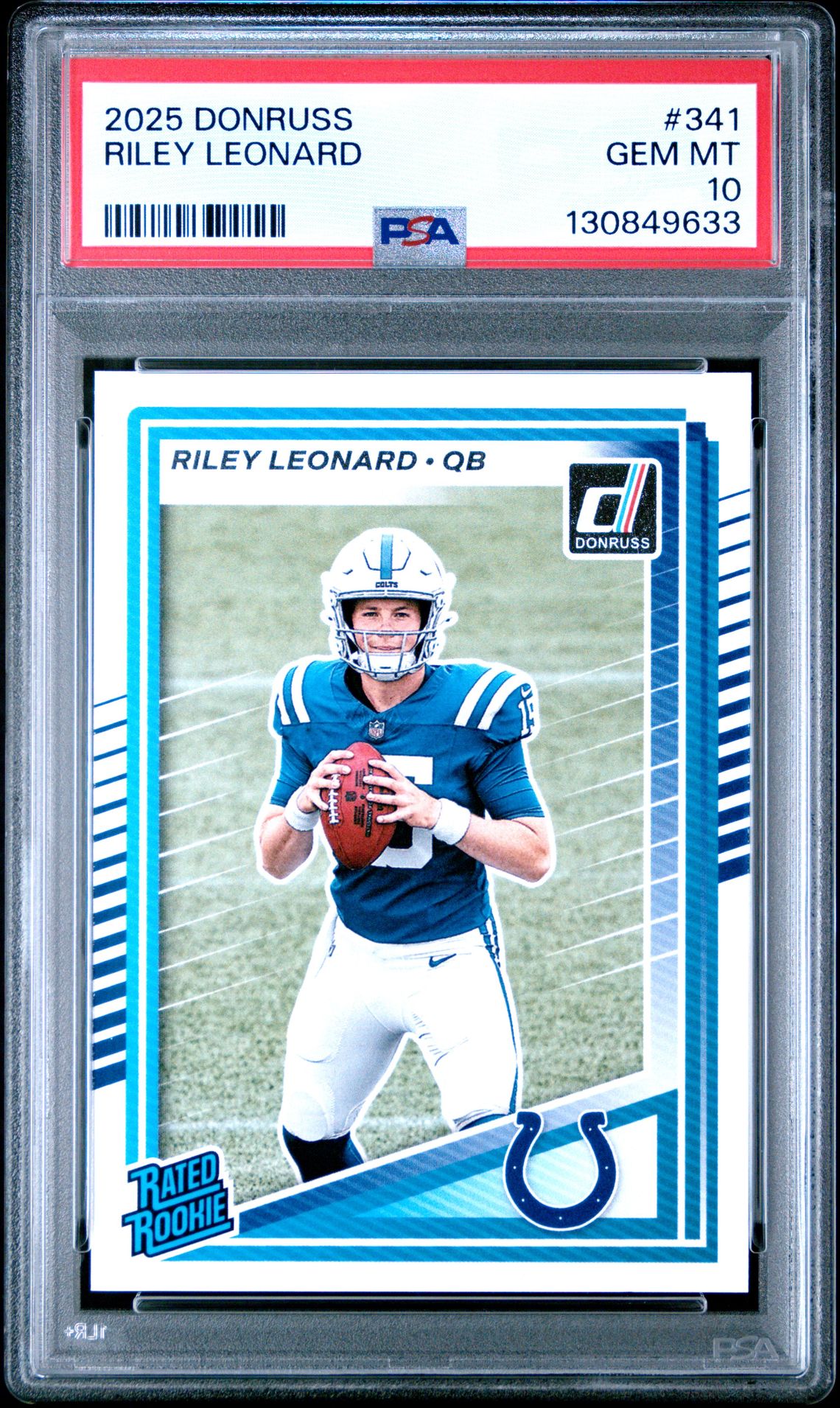 2025 Panini Donruss Riley Leonard #341 Gem Mt 10 front