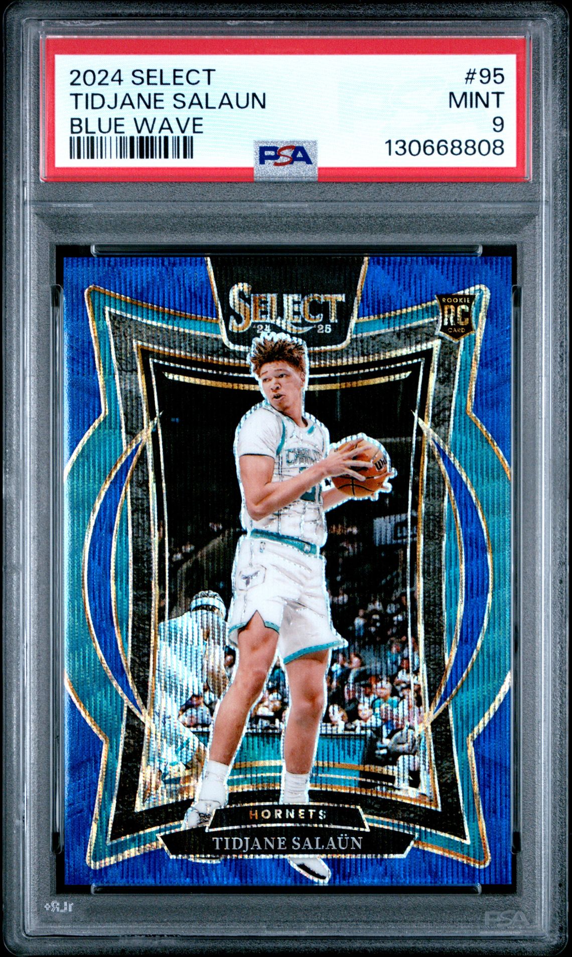 2024 Panini Select Tidjane Salaun #95 (Blue Wave) Mint 9 front