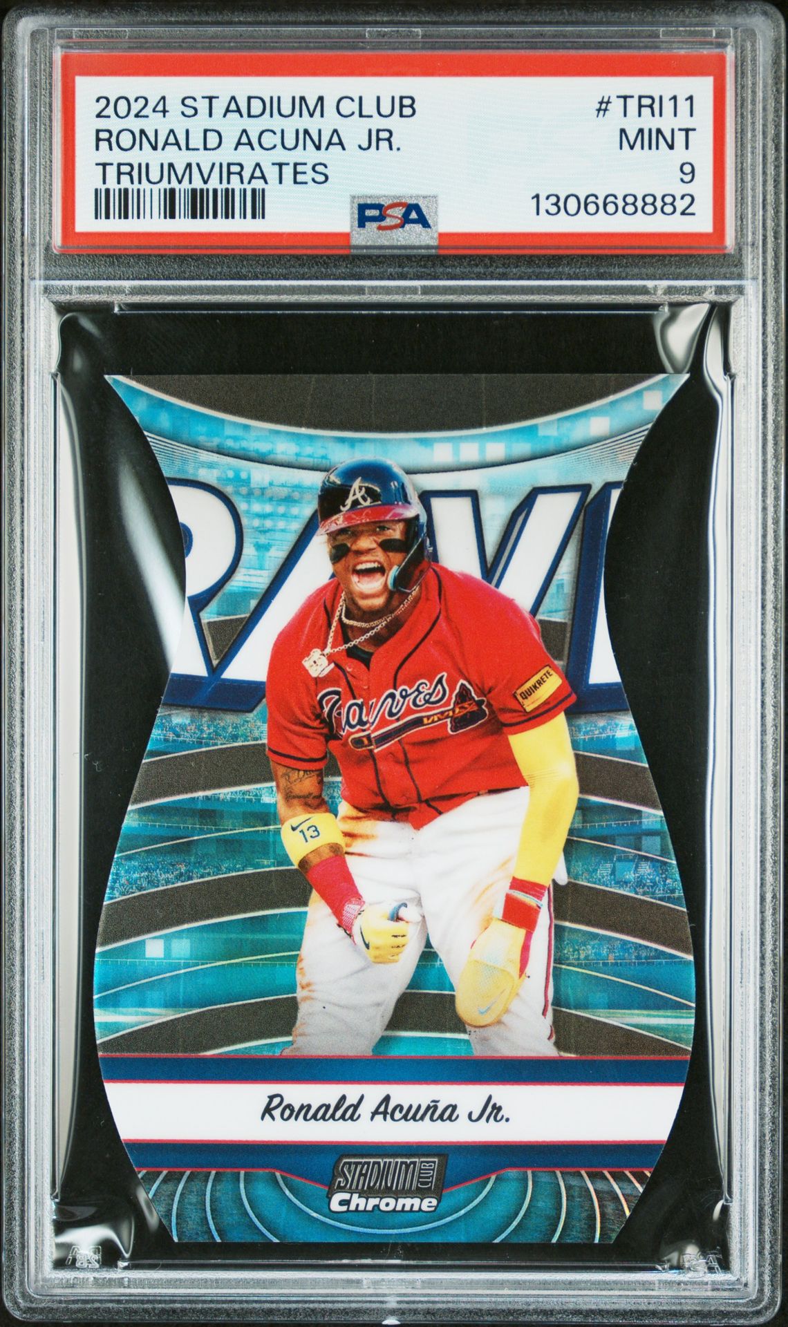 2024 Topps Stadium Club Triumvirates Ronald Acuna Jr. #Tri11 Mint 9 front