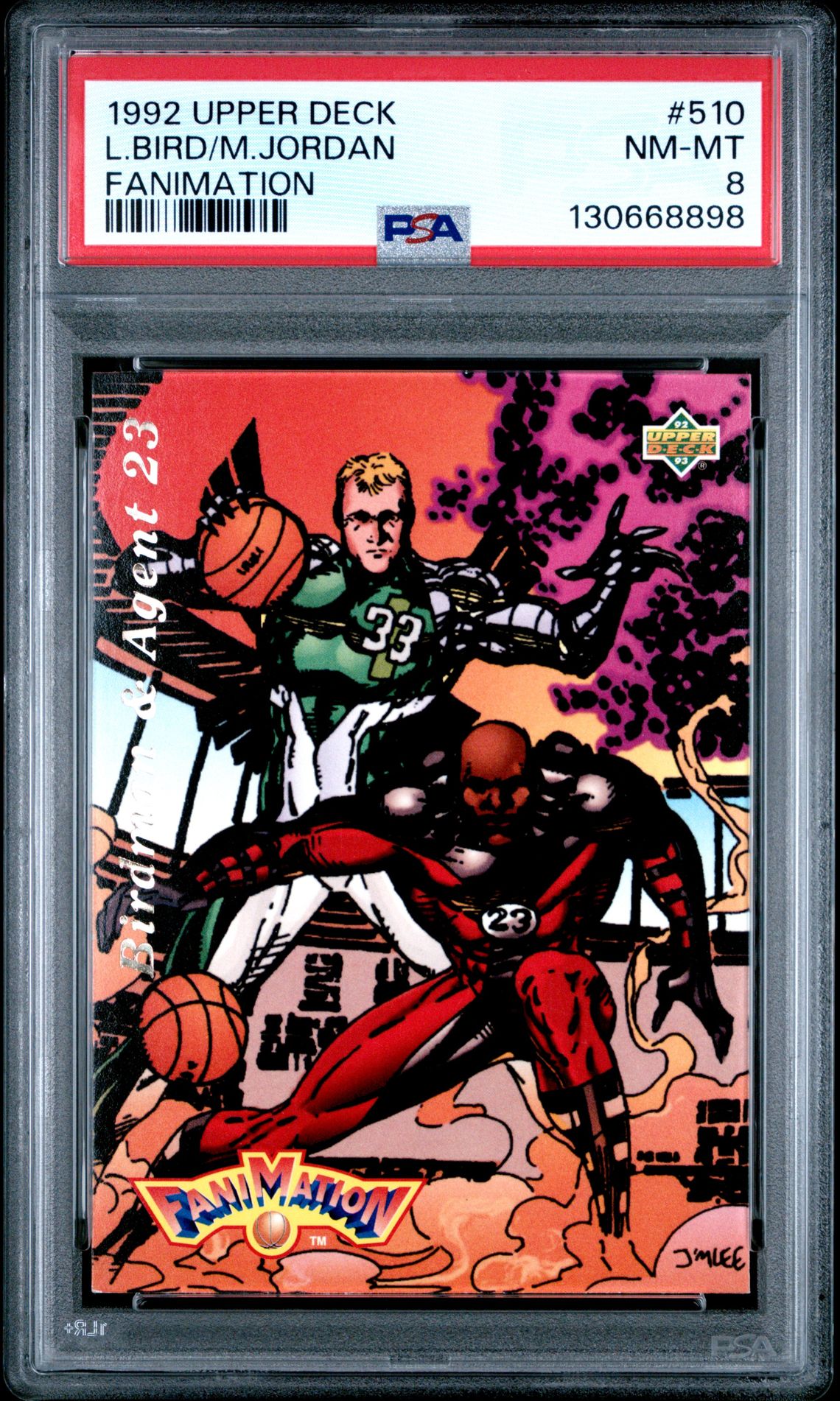 1992 Upper Deck L.bird/M.jordan #510 (Fanimation) Nm-Mt 8 front