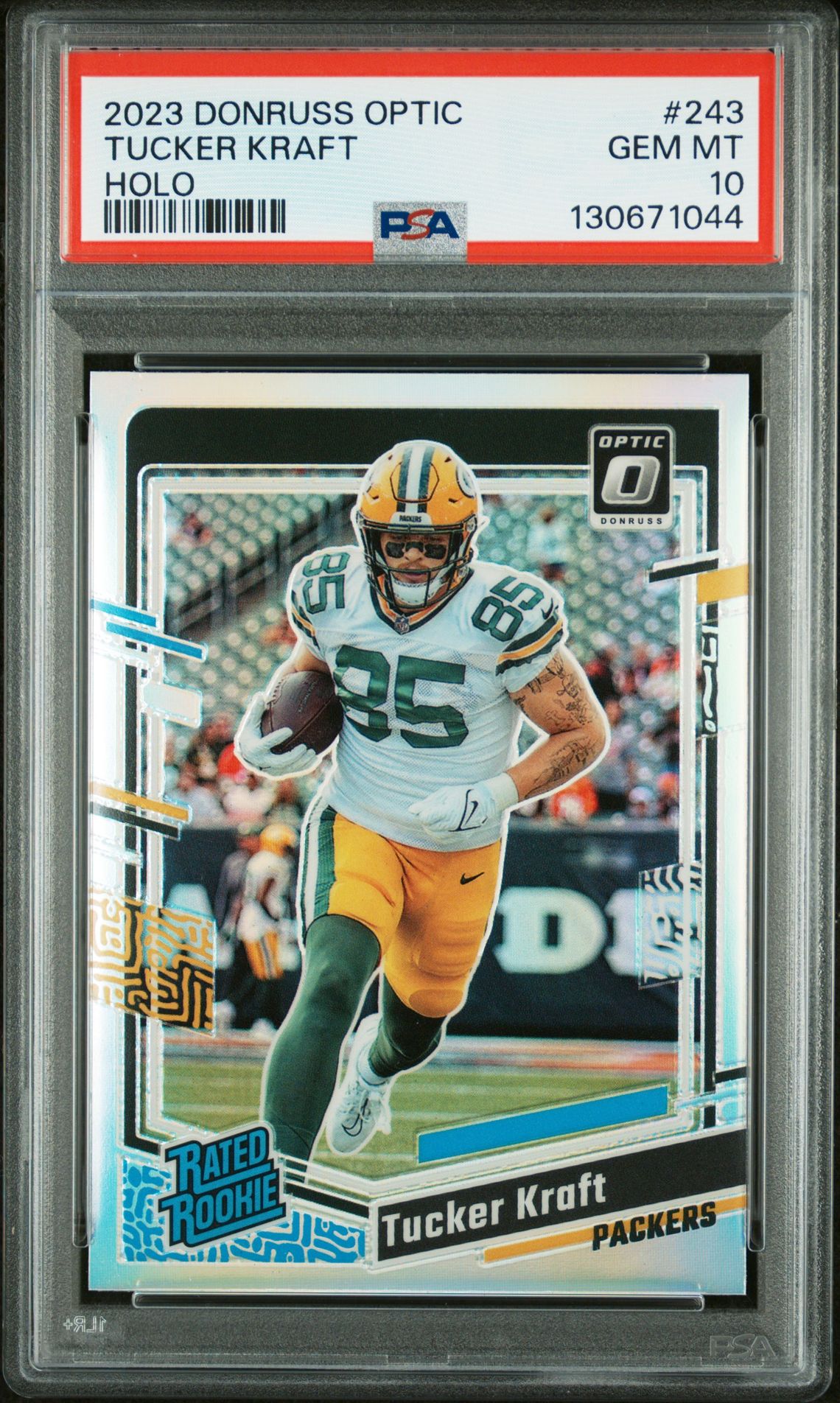 2023 Panini Donruss Optic Tucker Kraft #243 (Holo) Gem Mt 10 front