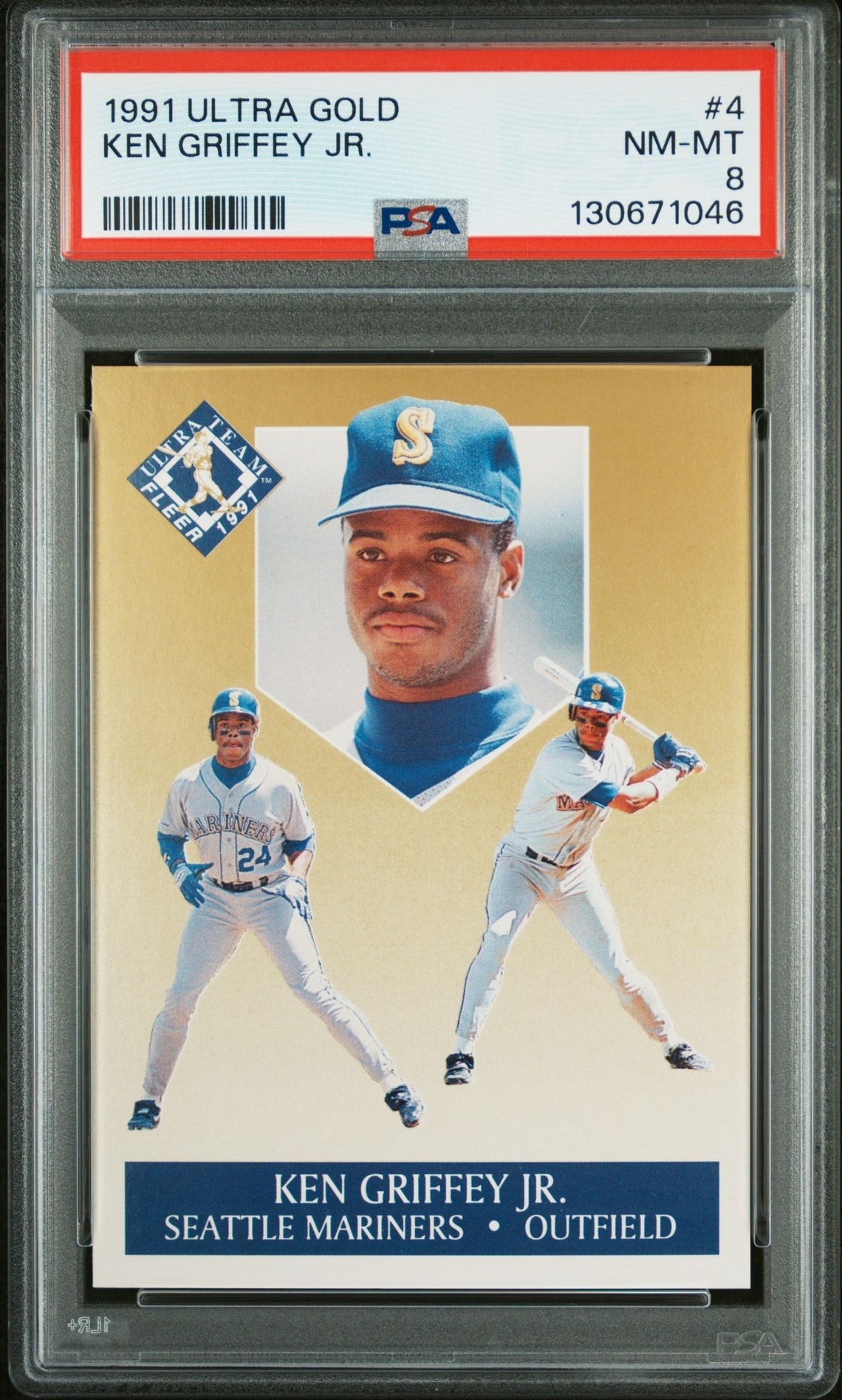 1991 Ultra Gold Ken Griffey Jr. #4 Nm-Mt 8 front