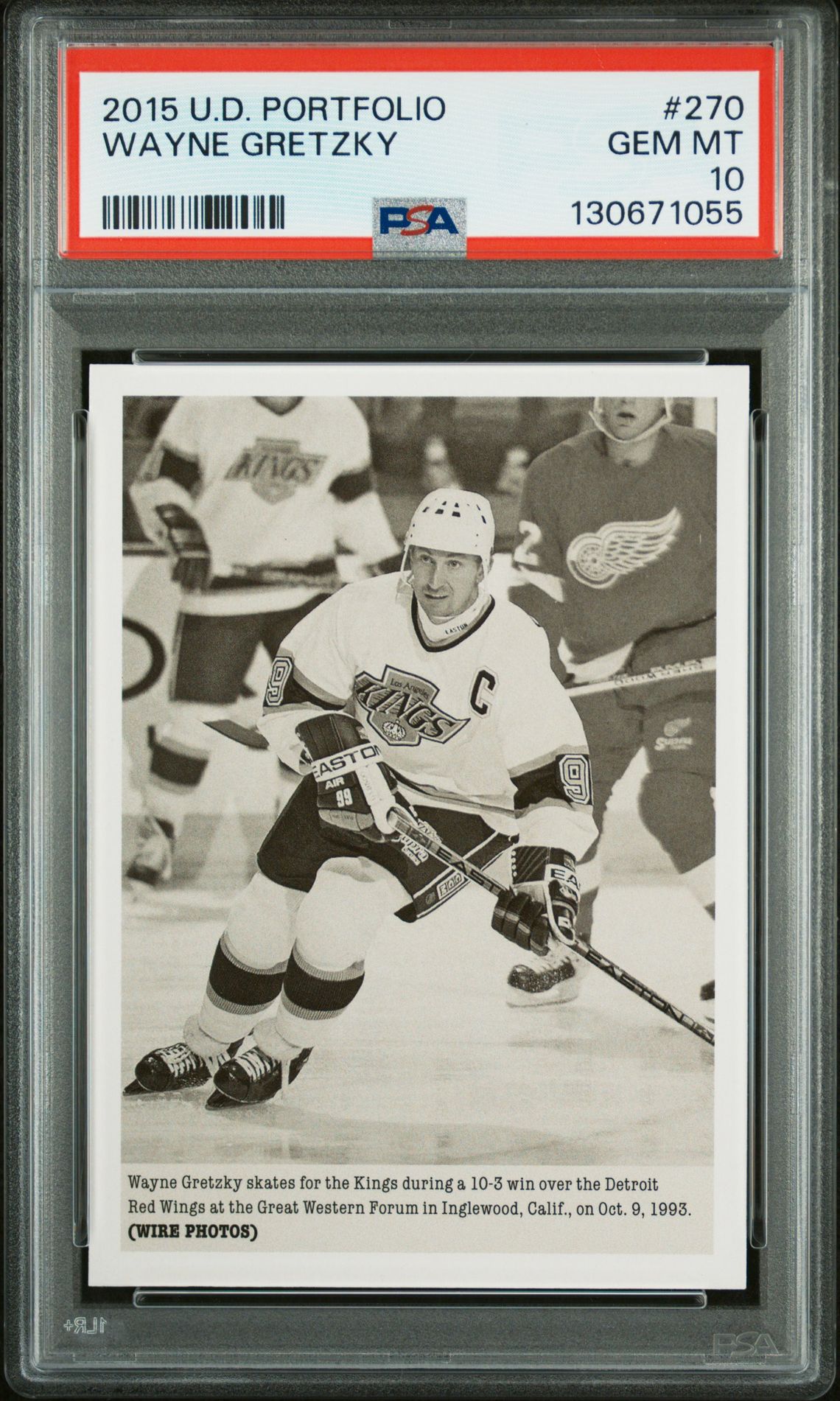 2015 Upper Deck Portfolio Wayne Gretzky #270 Gem Mt 10 front