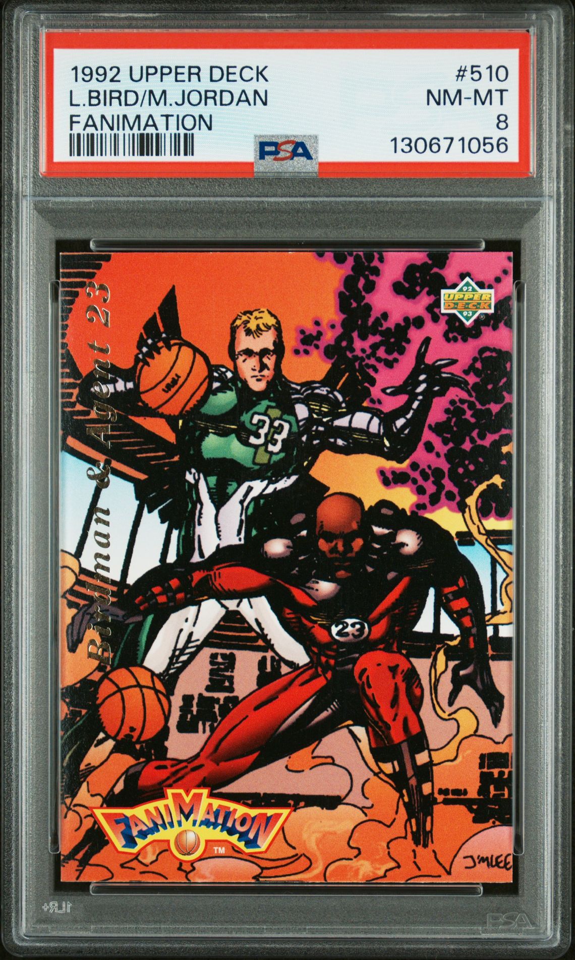 1992 Upper Deck L.bird/M.jordan #510 (Fanimation) Nm-Mt 8 front