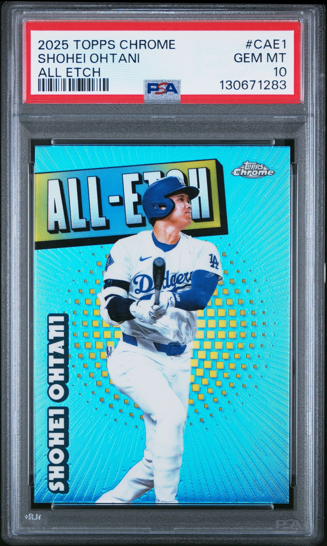 2025 Topps Chrome All Etch Shohei Ohtani #Cae1 Gem Mt 10 front
