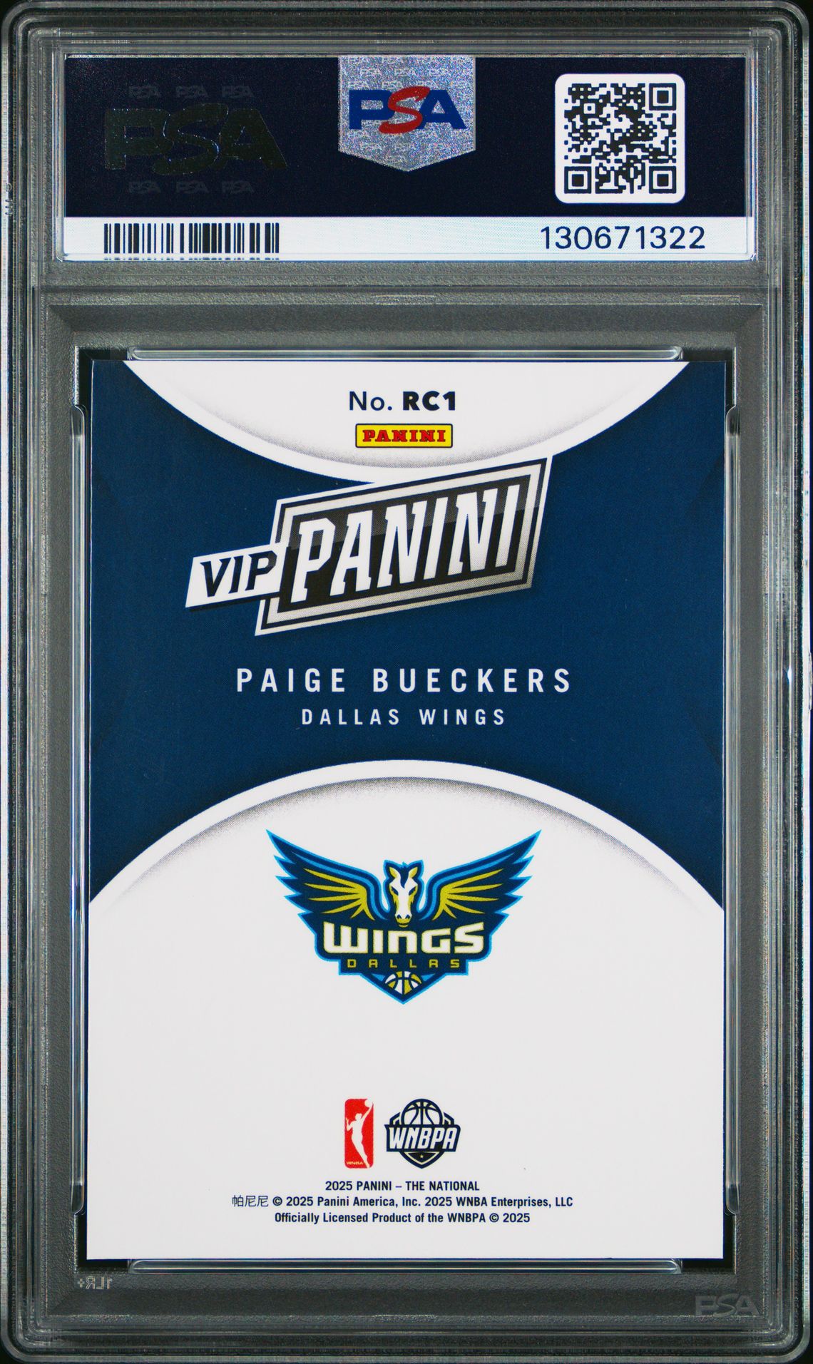 2025 Panini National Sports Collectors Convention Vip Gold Paige Bueckers #Rc1 Mint 9 back