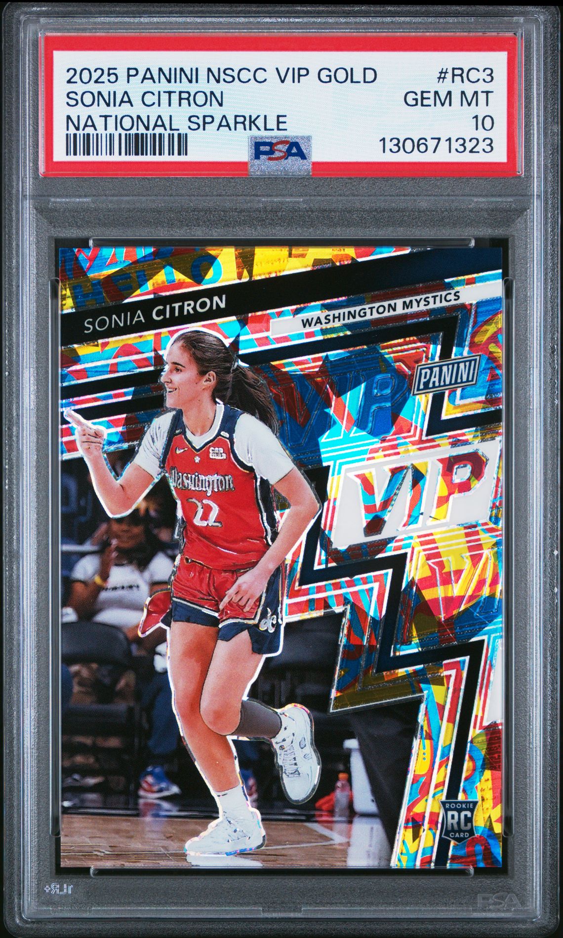2025 Panini National Sports Collectors Convention Vip Gold Sonia Citron #Rc3 (National Sparkle) Gem Mt 10 front