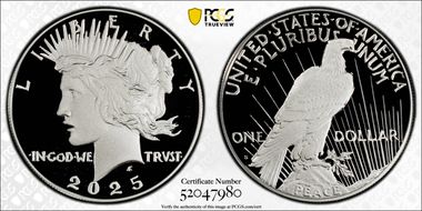 2025-S $1 Peace Dollar PR69DCAM