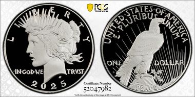 2025-S $1 Peace Dollar PR70DCAM