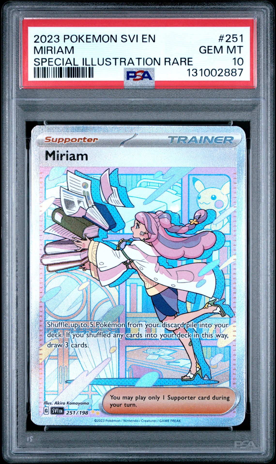 2023 Pokemon Svi En-Scarlet & Violet Miriam #251 (Special Illustration Rare) Gem Mt 10 front