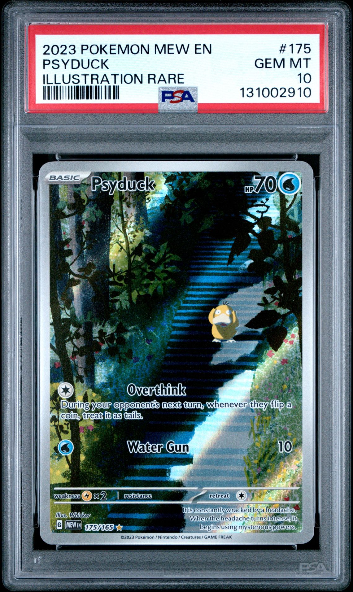 2023 Pokemon Mew En-151 Psyduck #175 (Illustration Rare) Gem Mt 10 front