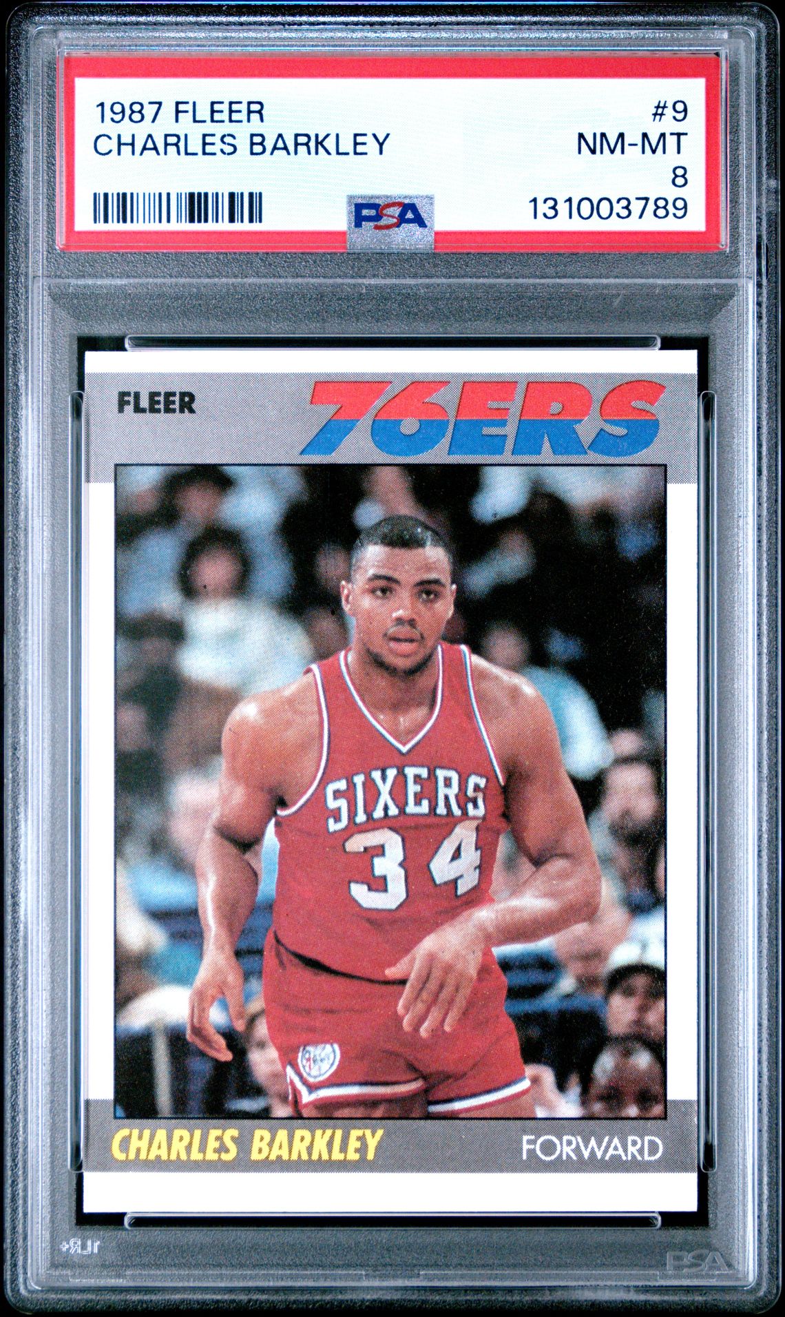 1987 Fleer Charles Barkley #9 Nm-Mt 8 front