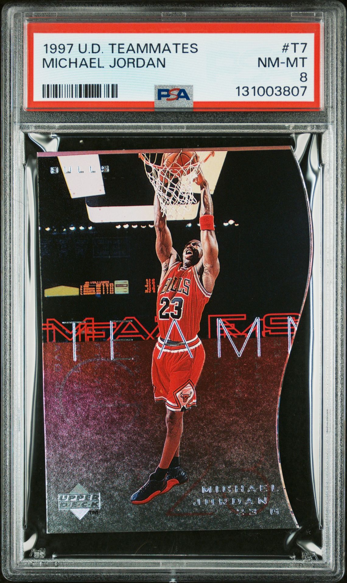 1997 Upper Deck Teammates Michael Jordan #T7 Nm-Mt 8 front