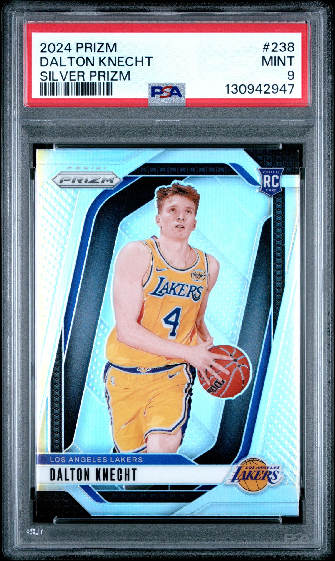 2024 Panini Prizm Dalton Knecht #238 (Silver Prizm) Mint 9 front
