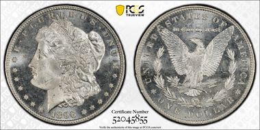 1896 $1 MS65PL