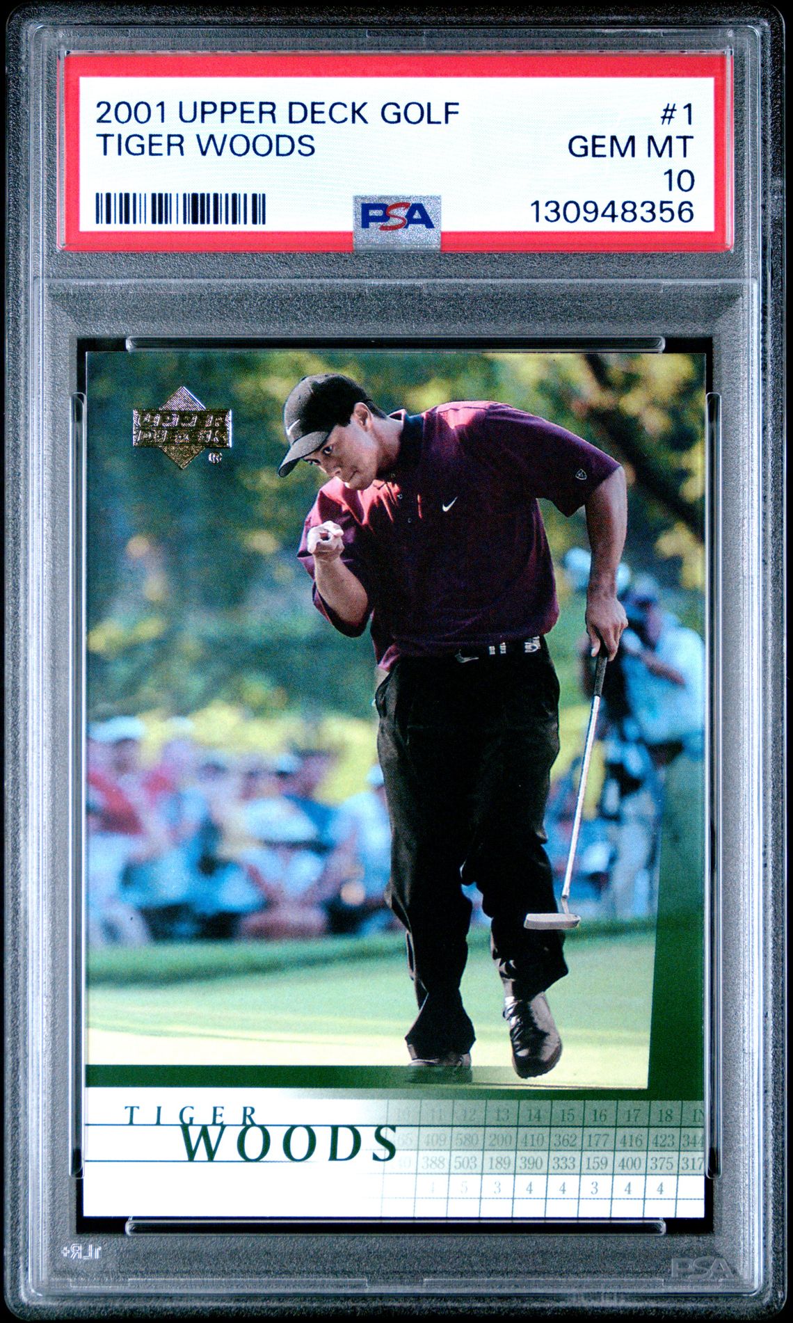 2001 Upper Deck UPPER DECK GOLF #1 Tiger Woods front