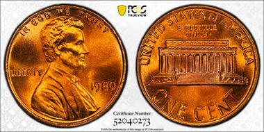 1980 1C MS67+ RD