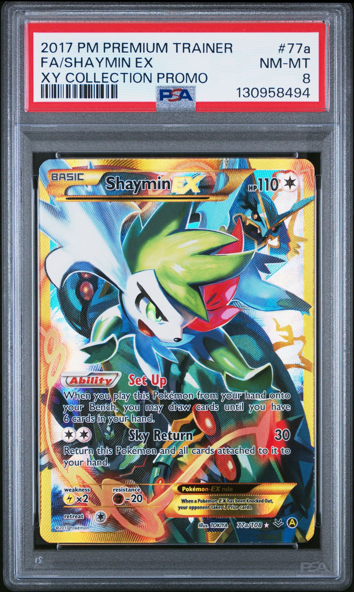2017 Pokemon Premium Trainer Xy Collection Promo Fa/Shaymin Ex #77A (Xy Collection Promo) Nm-Mt 8 front