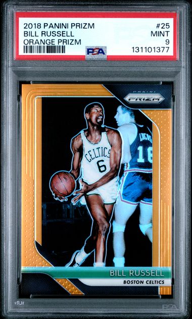 2018 Panini Prizm Orange #25 Bill Russell front