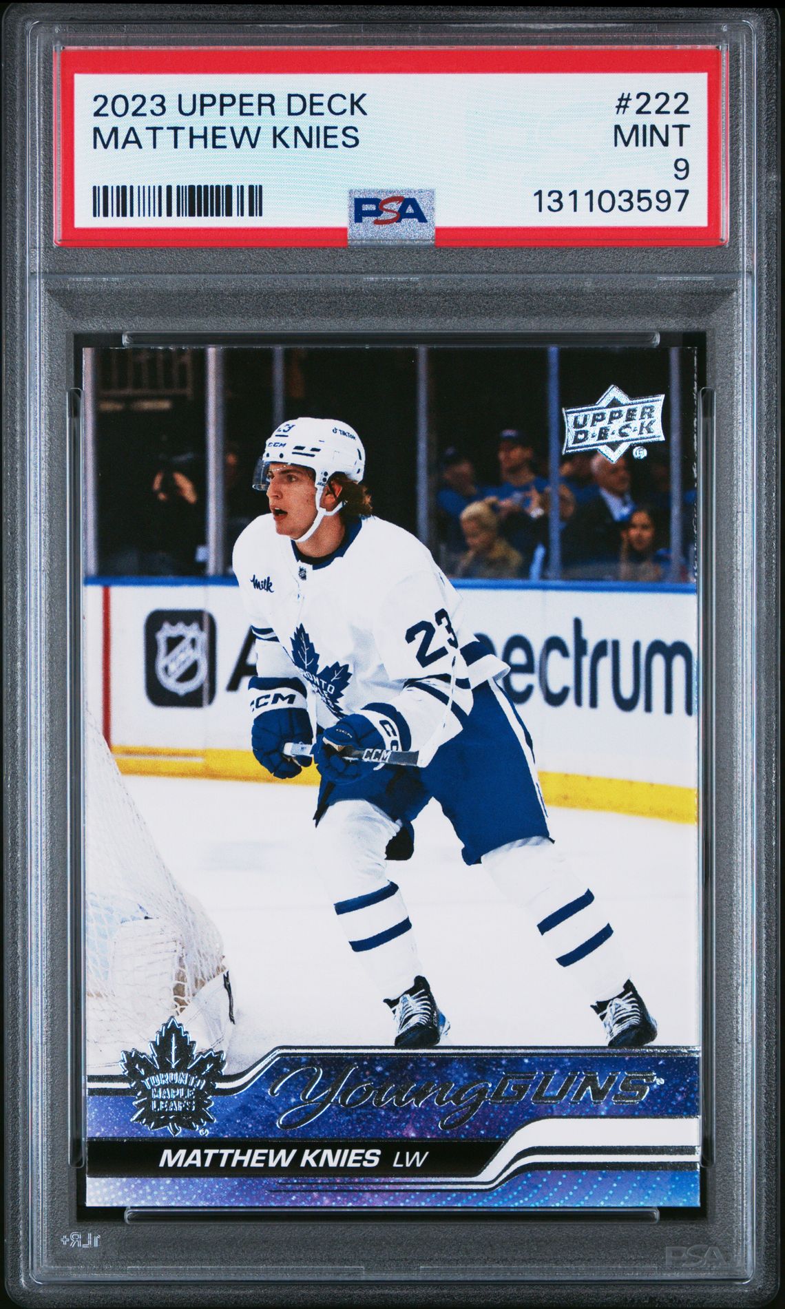 2023 Upper Deck Matthew Knies #222 Mint 9 front