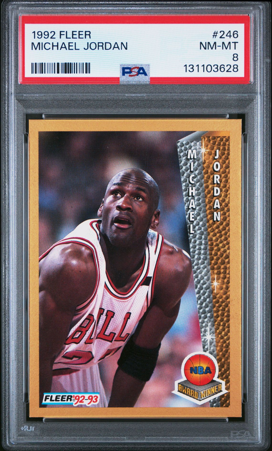 1992 Fleer Michael Jordan #246 Nm-Mt 8 front
