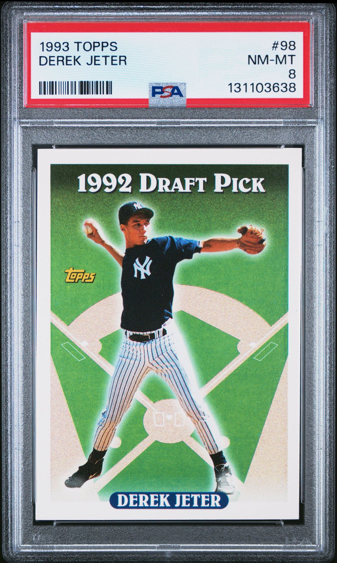 1993 Topps Derek Jeter #98 Nm-Mt 8 front